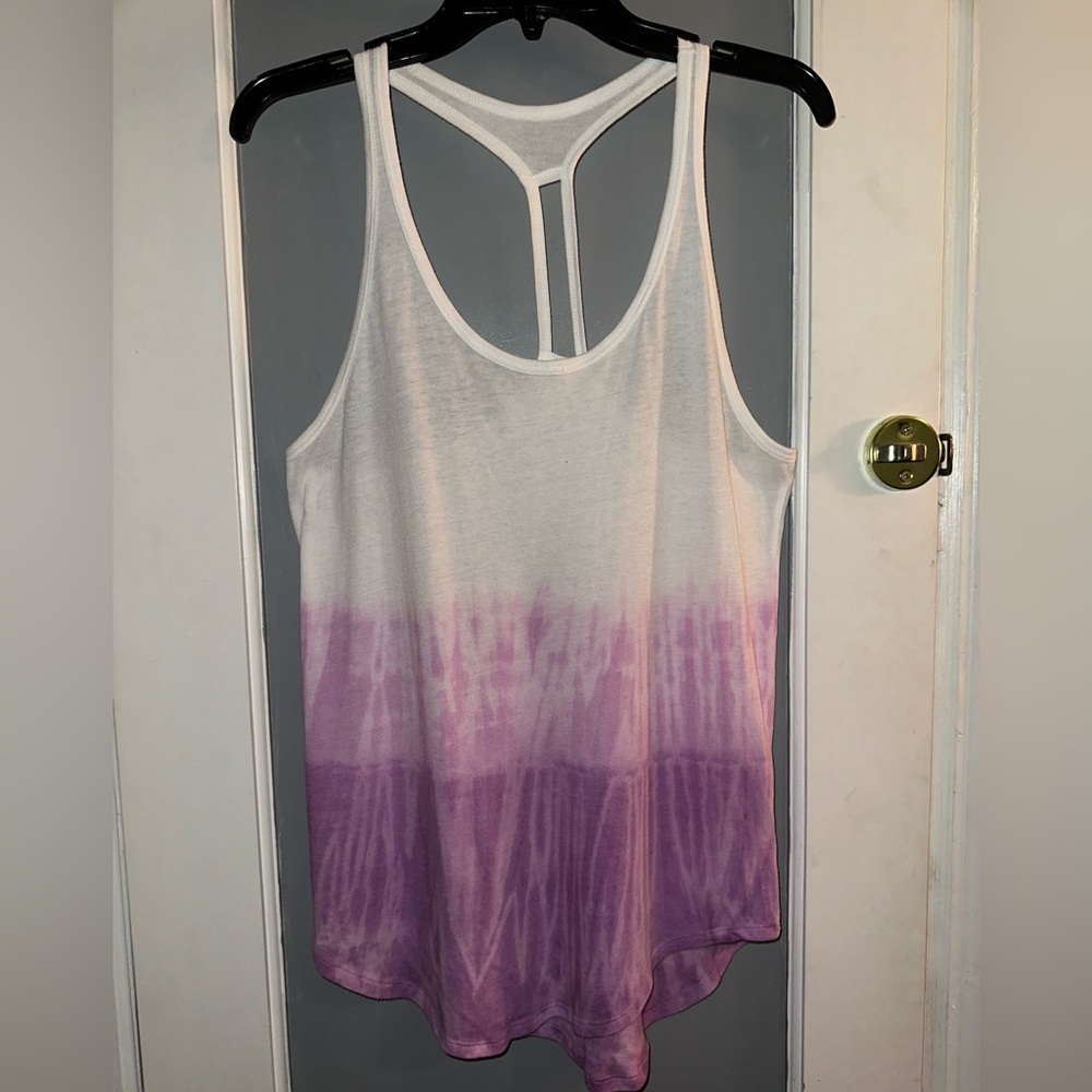 Tye Dye Purple Ombré Tank Top